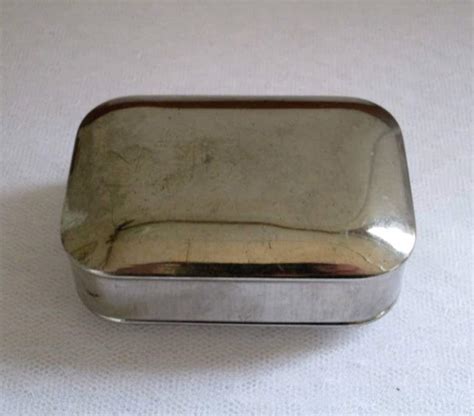 vintage silver metal soap box|Vintage Silver Soap Holder .